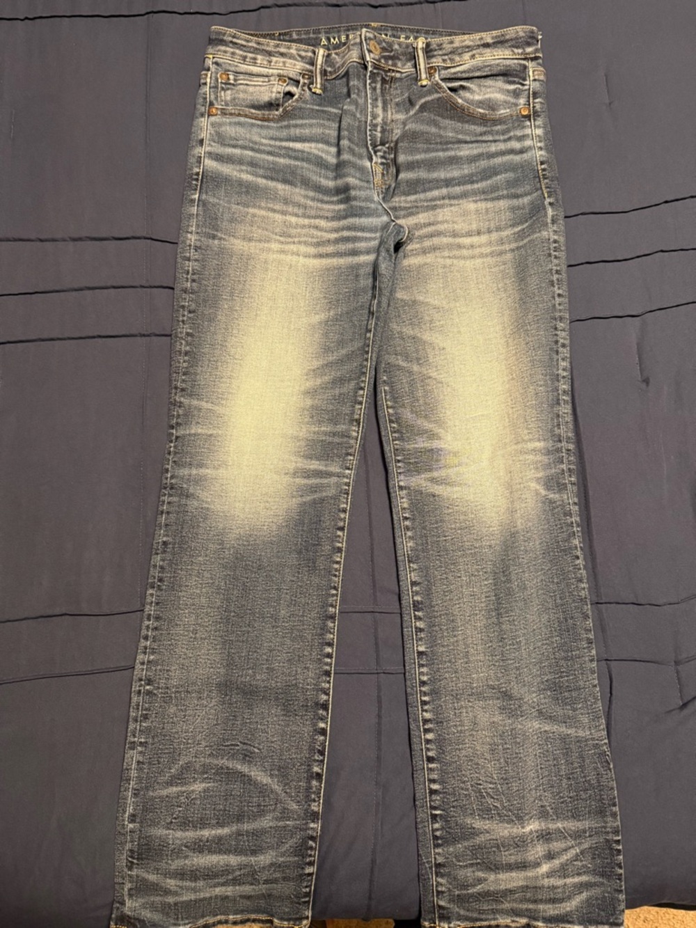 American Eagle Outfitters Faded Blue Bootcut Jeans